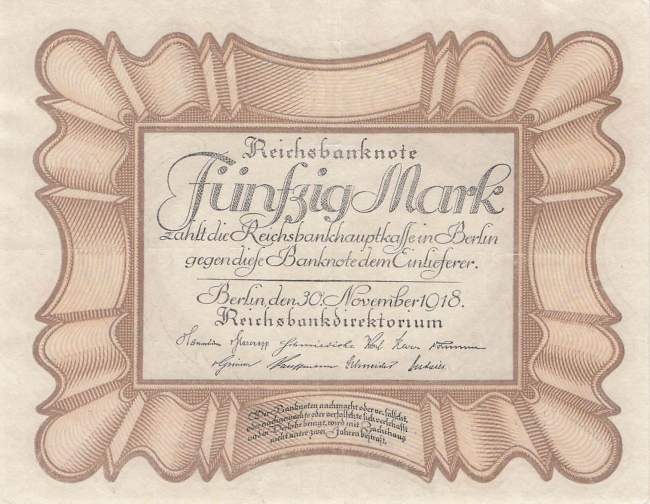 50 Mark 1918 E